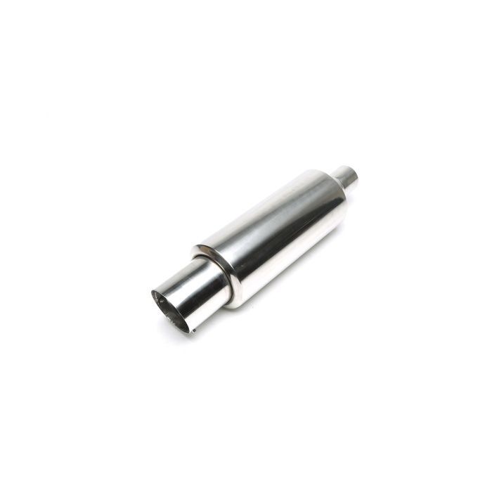 H-Gear Pro-Line Stainless steel sport rear muffler round T-5 100/45mm (universal) | HG-96UNI16 | A4H-TECH / ALL4HONDA.COM