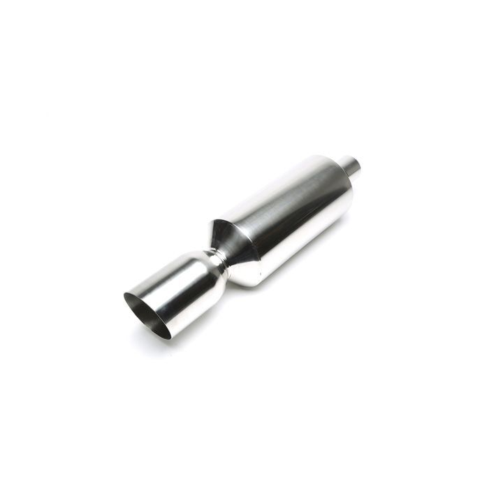 H-Gear Pro-Line Stainless steel sport rear muffler round T-5 115/65mm (universal) | HG-96UNI17 | A4H-TECH / ALL4HONDA.COM