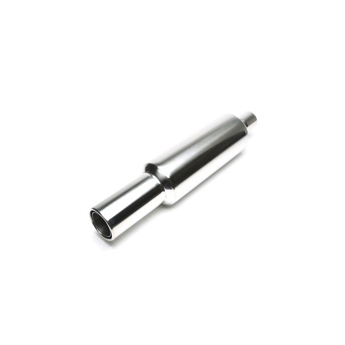 H-Gear Pro-Line Edelstahl sportendschalldämpfer rund T-3 100mm (universal) | HG-96UNI19 | A4H-TECH / ALL4HONDA.COM