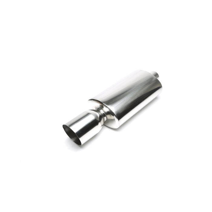 H-Gear Pro-Line Stainless steel sport rear muffler oval T-5 110x115mm (universal) | HG-96UNI2 | A4H-TECH / ALL4HONDA.COM