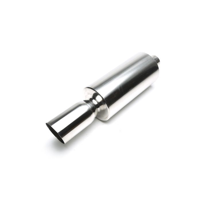 H-Gear Pro-Line Stainless steel sport rear muffler round T-5 100mm (universal) | HG-96UNI31 | A4H-TECH / ALL4HONDA.COM