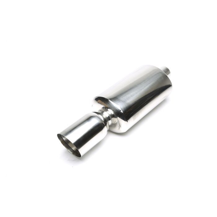 H-Gear Pro-Line Stainless steel sport rear muffler round T-5 115mm (universal) | HG-96UNI48 | A4H-TECH / ALL4HONDA.COM