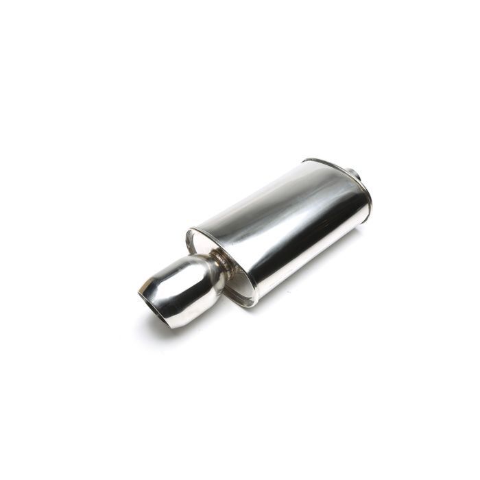 H-Gear Pro-Line Edelstahl sportendschalldämpfer rund T-2 110mm (universal) | HG-96UNI8 | A4H-TECH / ALL4HONDA.COM