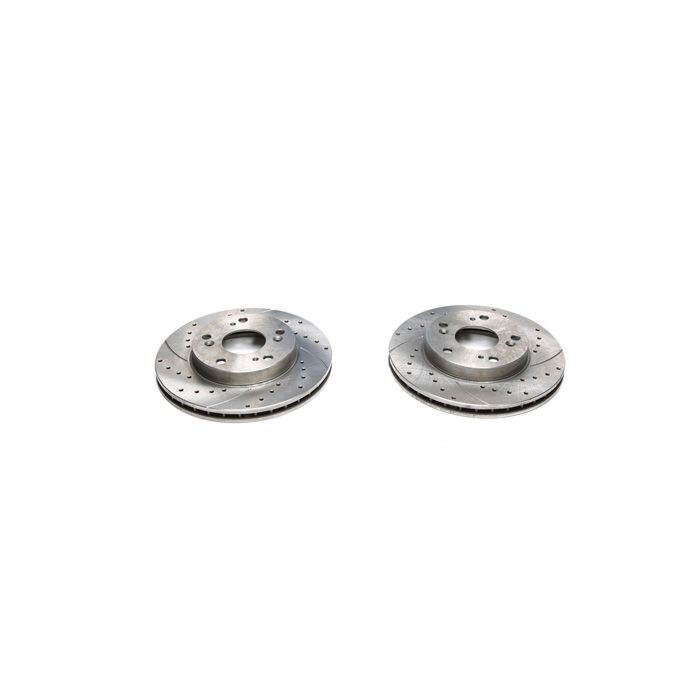 H-Gear Tuner-Line 260mm drilled/grooved brake discs front incl. TUV (Honda Civic 04-06 1.7 3drs) | HG-EVOBS20342P | A4H-TECH / ALL4HONDA.COM