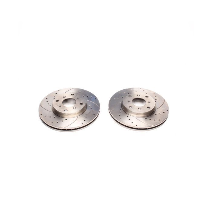 H-Gear Tuner-Line 282mm drilled/grooved brake discs front incl. TUV (Honda Accord 98-02 2/4/5drs 1.8/2.0) | HG-EVOBS2866P | A4H-TECH / ALL4HONDA.COM