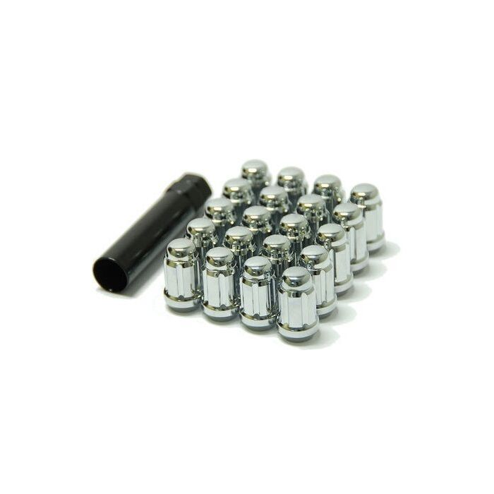 H-Gear Muteki Stijl Wielmoeren M14x1.5mm chrome conisch (Civic 2015+ Type R Turbo) | HG-TP-M1450S-20X
