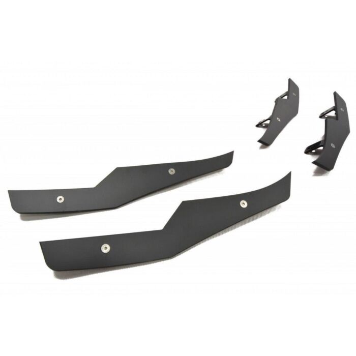 Maxton Design Stoßfänger vorne splitters/canards glanzen schwarz (Civic 2015+ Type R Turbo FK2) | MX-HO-CI-9-TYPE-R-CNC-CAN1A-GB | A4H-TECH / ALL4HONDA.COM