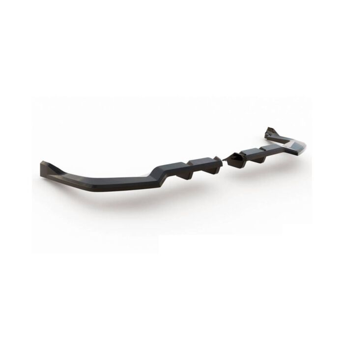 Maxton Design Splitter achterzijde V.2 glans zwart (Honda Civic 2022+ 2.0 Turbo Type R FL5) | MX-HO-CI-11-TYPE-R-RSD2G+RD1G | A4H-TECH / ALL4HONDA.COM