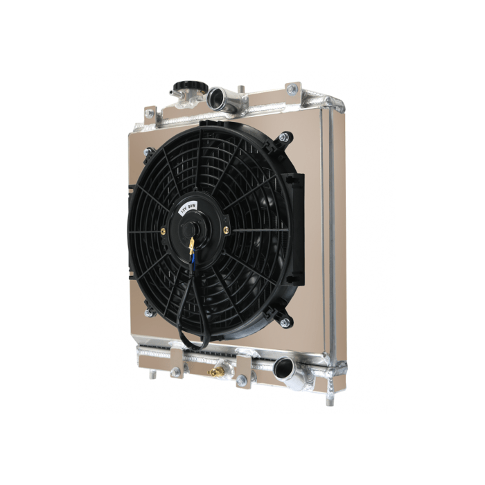 H-Gear Slim fan + Aluminium radiator kit (B-serie engines) | T-4020015/RAD-B | A4H-TECH.COM