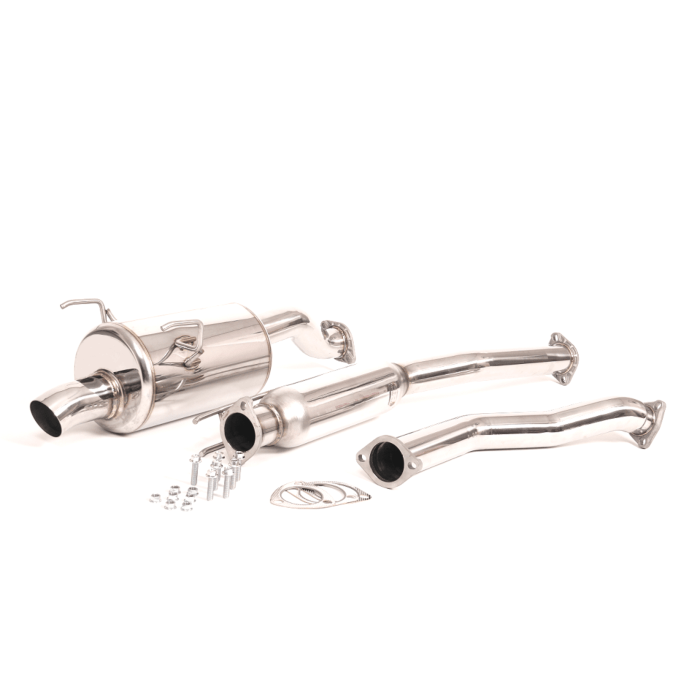 SRS auspuffanlage R70 Edelstahl TODA style 70mm ink.TUV (Civic 01-06 Type R) | SRS-CBS-CV013DTR-R70 | A4H-TECH.COM