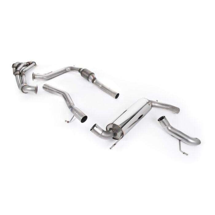 Milltek edelstahl auspuffanlage  3'' / 76mm turn down tip + 3'' facherkrummer (Honda Civic 07-12 Type R FN2)