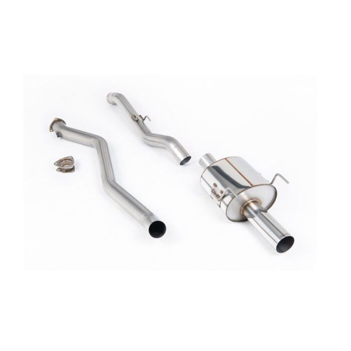 Milltek stainless steel 3'' / 76mm exhaust system single wall tip SS no-muffler (Honda Integra 01-06 Type R DC5/RSX)