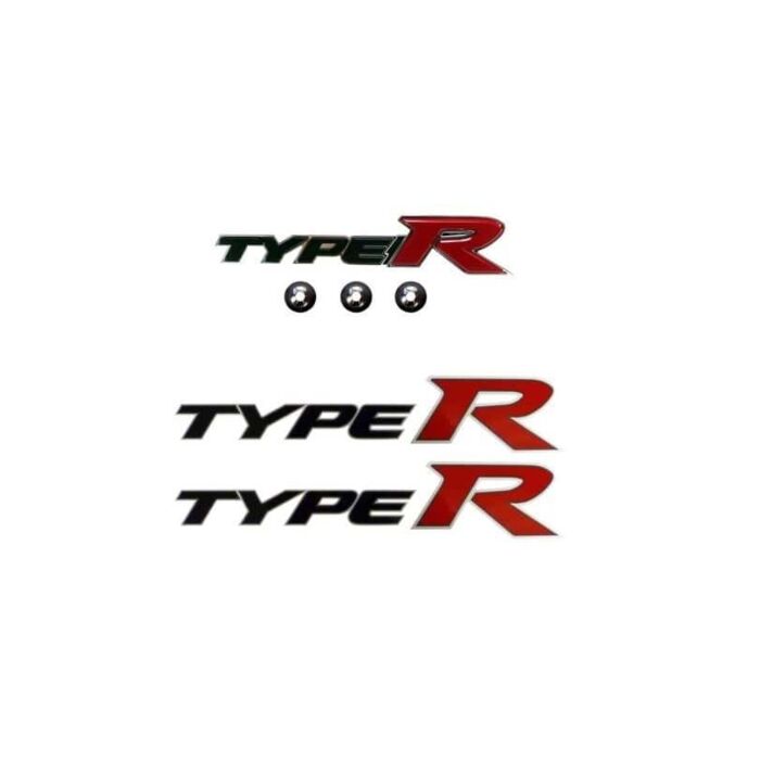 OEM Honda Type R stickers en grill logo (Civic 07-12 3/5 drs)