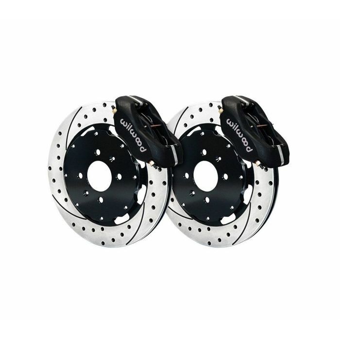 Wilwood Forged Dynalite 280mm 4-pot Big Brake Kit zwart (Honda Civic/CRX/Del sol) | WW-140-8695-D | A4H-TECH / ALL4HONDA.COM
