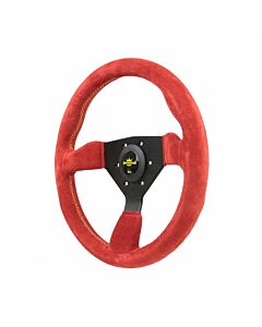 Personal Grinta (330MM) steering wheel suede red (universal) | 6430.33.2093 | A4H-TECH.COM