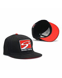 Skunk2 Baseball cap Zwart/Rood + racetrack logo (universeel)