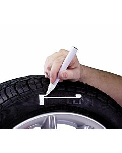 H-Gear banden stift/tyre marker wit (universeel) | AUS-CM-C444