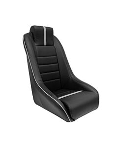 H-Gear bucket seat Type Classic RS black/grey leather (universal) | AUS-SS-54LG | A4H-TECH / ALL4HONDA.COM