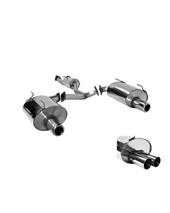Bastuck Stainless steel 2,5'' / 64mm exhaust system dual tip 76mm incl TUV (Honda S2000 99-09) | BT-S2000-76 | A4H-TECH / ALL4HONDA.COM
