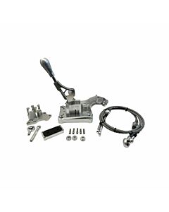 Bull Boost Performance Shifter box + cables + shift linkage silver (Honda H/F serie engines incl SWAP) | BB-01-062457994424 | A4H-TECH / ALL4HONDA.COM