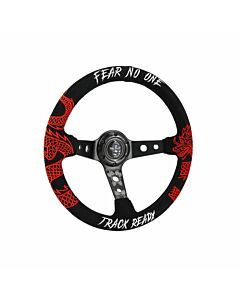 Bull Boost Performance Steering wheel black/black stitching suède 350mm (universal) | BB-01-737123295852 | A4H-TECH / ALL4HONDA.COM