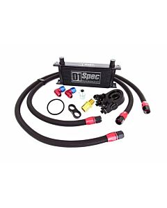 D1 Spec black oil cooler kit 15 row (universal) | D1-OCK-15-BK | A4H-TECH.COM