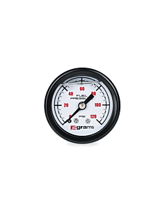Grams brandstofdruk meter 0-120 PSI (universeel) | G2-99-1200W | A4H-TECH.COM