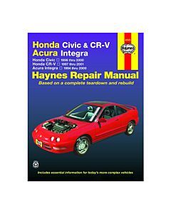 Haynes werkplaatshandboek (Honda Civic/ Del Sol/ CR-V/ Integra) | HYS-42025 | A4H-TECH / ALL4HONDA.COM