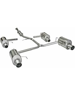 Mongoose stainless steel exhaust system 4.5'' Slash Cut Tip (Accord 98-02 Type R) | MG-HDS008-X3-R2 | A4H-TECH.COM