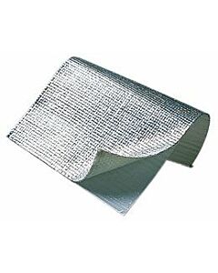 Aluminium overtrokken heatshield  (mat) (universeel) | QMAT | A4H-TECH.COM