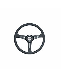 Simoni Racing carrera (350MM) steering wheel leather black (universal) | SR-CAR350P | A4H-TECH.COM