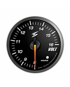 STRI DSD serie Volt gauge Club Sport black/white LED 60mm (universal) | STRI-CS6008B | A4H-TECH.COM