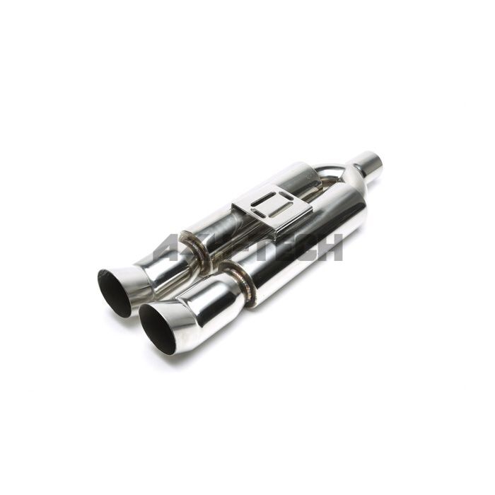 H-Gear Pro-Line Edelstahl sportendschalldämpfer oval T-1 2x90/100mm (universal) | HG-96UNI30 | A4H-TECH / ALL4HONDA.COM main product photo