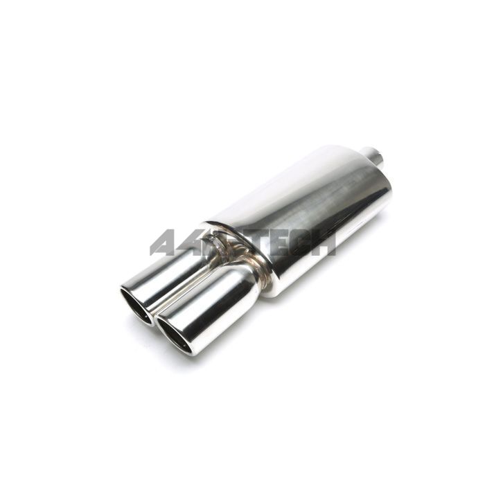 H-Gear Pro-Line Edelstahl sportendschalldämpfer rund T-7 2x89mm (universal) | HG-96UNI44 | A4H-TECH / ALL4HONDA.COM main product photo