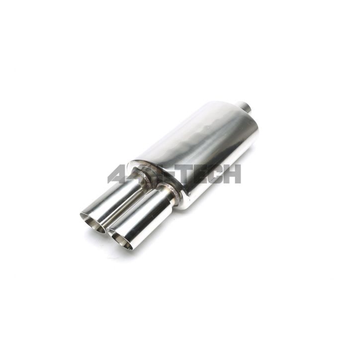 H-Gear Pro-Line Edelstahl sportendschalldämpfer rund T-9 2x76mm (universal) | HG-96UNI46 | A4H-TECH / ALL4HONDA.COM main product photo