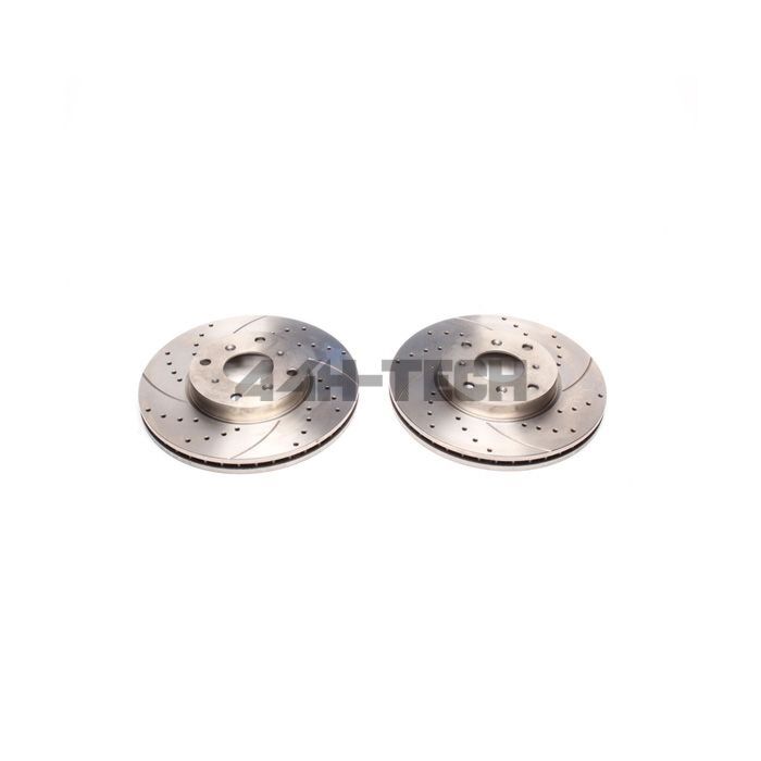 H-Gear Tuner-Line 282mm gelocht/geschlitzt bremsscheiben vorne incl. TUV (Honda Accord 98-02 2/4/5drs 1.8/2.0) | HG-EVOBS2866P | A4H-TECH / ALL4HONDA.COM main product photo