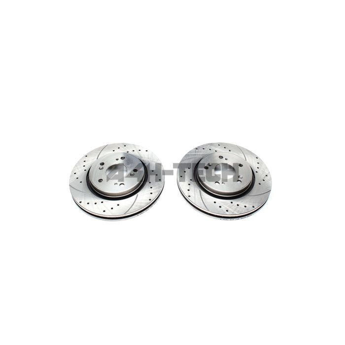 H-Gear Tuner-Line 293mm gelocht/geschlitzt bremsscheiben vorne incl. TUV (Honda CR-V 07-12) | HG-EVOBS4501P | A4H-TECH / ALL4HONDA.COM main product photo