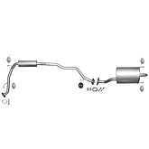 XHaust replacement exhaust system (Jazz 02-08) | 1323012 | A4H-TECH.COM