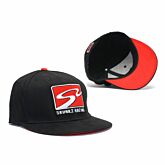 Skunk2 Baseball cap black/red + racetrack logo (universal) | 731-99-1500 | A4H-TECH.COM