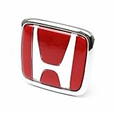 OEM Honda H-Logo red front (Civic 04-06 Type R/Accord 03-07) | 75700-S5T-E11 | A4H-TECH.COM