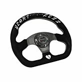 Bull Boost Performance Racing steering wheel black/white stitching suède flat(universal) | BB-01-723098227899 | A4H-TECH / ALL4HONDA.COM