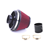 H-Gear air filter Kit 3'' (Filter/velocity stack/rubber/clamps) (universal) | HG-VSFK-300 | A4H-TECH.COM