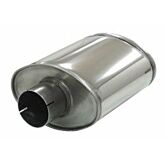 Simons stainless steel muffler Turbotight 3'' (universal) | U307600R | A4H-TECH.COM