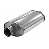 Simons stainless steel muffler Super oval 2.5'' (universal) | U316300R | A4H-TECH.COM