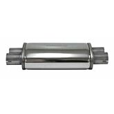 Simons stainless steel muffler Duo oval 3'' (universal) | U3476DR | A4H-TECH.COM