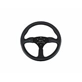 Vigor Spa (350MM) steering wheel leather 50mm deep black stitch (universal) | VG-67135 | A4H-TECH.COM
