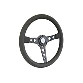 Vigor Monte carlo (350mm) steering wheel black perforated leather 20mm black stitch (universal) | VG-102289 | A4H-TECH / ALL4HONDA.COM