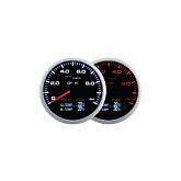 Depo Racing Oil pressure / volt / oil temperature / water temerature gauge WA 4in1 series 60mm (universeel) | WA60274BX | A4H-TECH / ALL4HONDA.COM