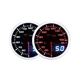 Depo Racing Oil temperature gauge DUAL series 60mm (universal) | WA6047BLED | A4H-TECH / ALL4HONDA.COM

