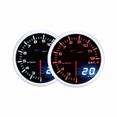 Depo Racing Exhaust temperature gauge DUAL series 60mm (universal) | WA6057BLED | A4H-TECH / ALL4HONDA.COM